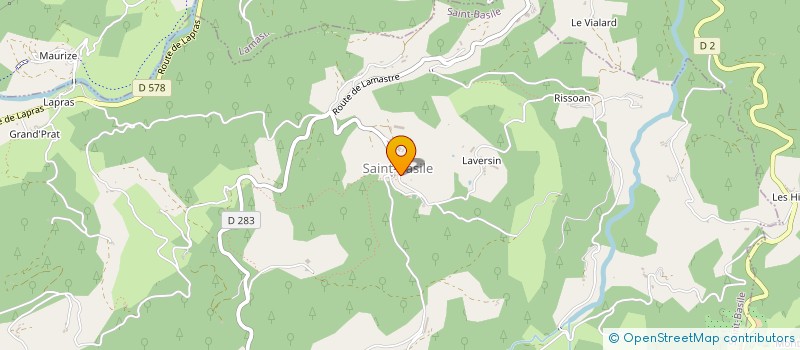 localisation de l'entreprise L'HEURE VIDE à LAMASTRE