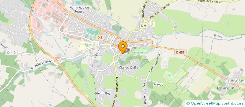 localisation de l'entreprise L'HEUREUX MIX  BAZAS