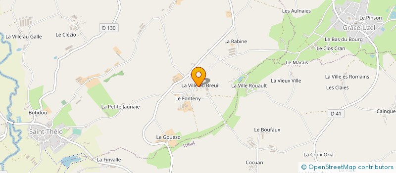localisation de l'entreprise L'HEVEDER à SAINT-THELO