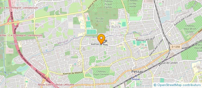 localisation de l'entreprise L'HEXAGONALE  PESSAC