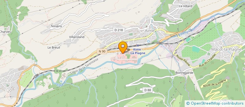 localisation de l'entreprise L'HEXAGONE à LA PLAGNE TARENTAISE