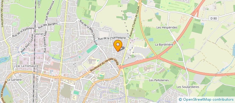 localisation de l'entreprise L'HEXAGONE à LES SABLES D'OLONNE