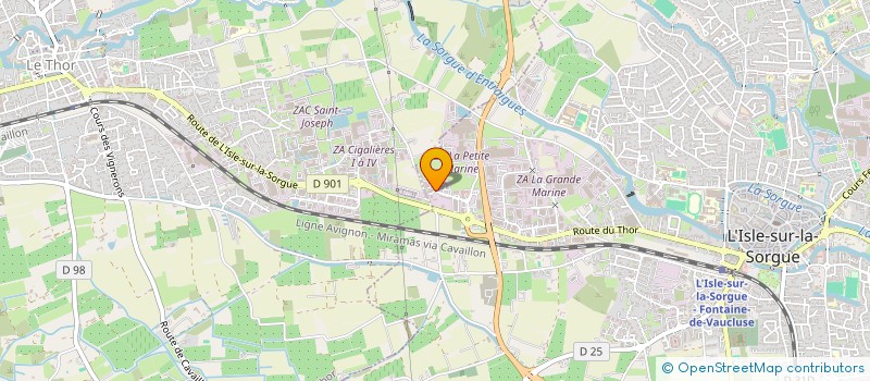 localisation de l'entreprise L'HILARE  L'ISLE-SUR-LA-SORGUE