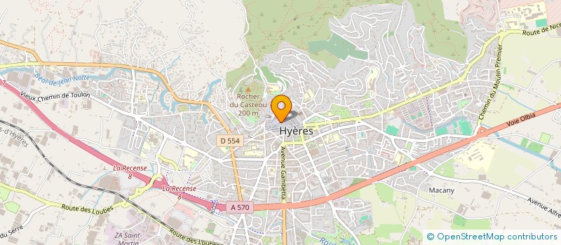 localisation de l'entreprise L'HIPPOCAMPE  HYERES