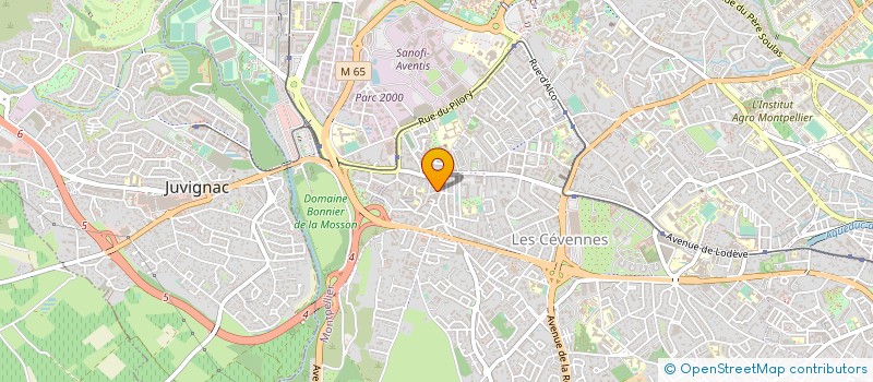 localisation de l'entreprise L'HIPPOCAMPE à MONTPELLIER