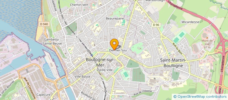 localisation de l'entreprise L'HIPPOCRENE  BOULOGNE-SUR-MER