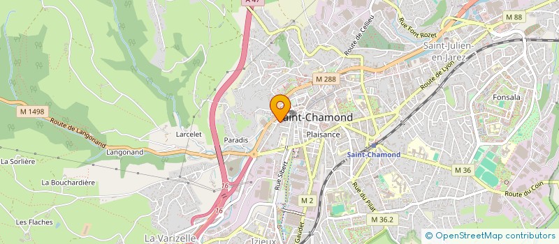 localisation de l'entreprise L HIPPODROME à SAINT-CHAMOND