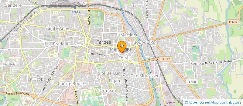 localisation de l'entreprise L'HIPPODROME  TARBES