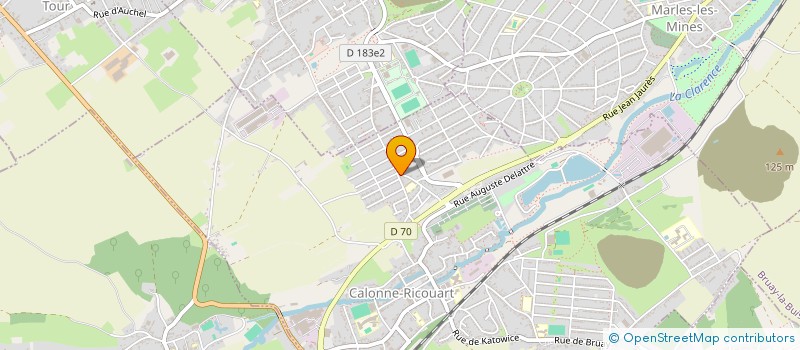 localisation de l'entreprise L'HIPPODROME à CALONNE-RICOUART