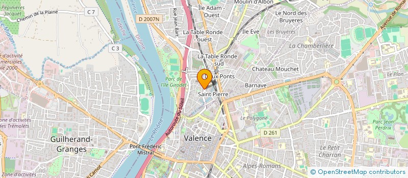 localisation de l'entreprise L'HIPPODROME  BOURG-LES-VALENCE