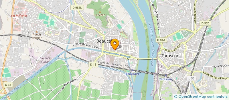 localisation de l'entreprise L'HIRONDELLE  BEAUCAIRE