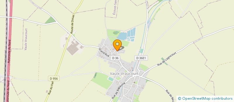 localisation de l'entreprise L'HIRONDELLE  VAULX-VRAUCOURT