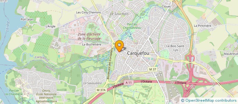 localisation de l'entreprise L'HIRONDELLE  CARQUEFOU
