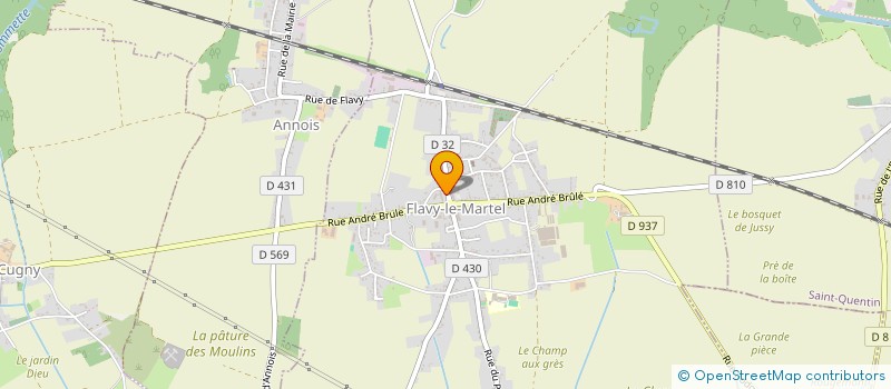 localisation de l'entreprise L HIRONDELLE à FLAVY-LE-MARTEL