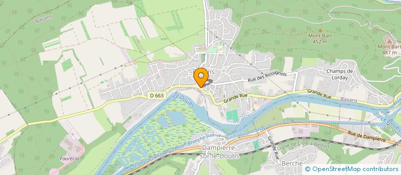 localisation de l'entreprise L'HIRONDELLE  ALLONDANS