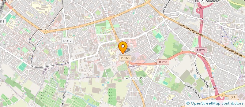 localisation de l'entreprise L'HIRONDELLE à ANGERS