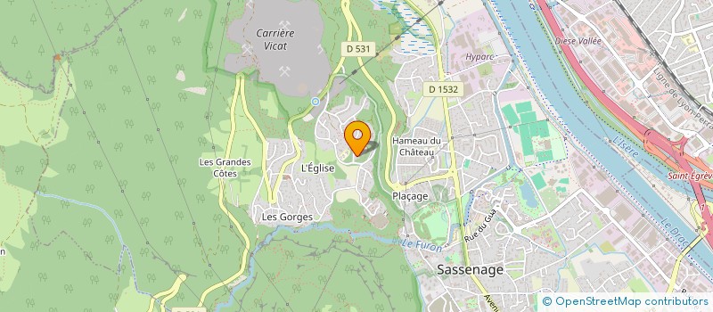 localisation de l'entreprise L'HIRONDELLE  SASSENAGE