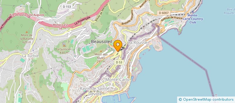 localisation de l'entreprise L'HIRONDELLE  BEAUSOLEIL