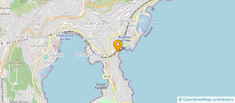 localisation de l'entreprise L'HIRONDELLE à BEAULIEU-SUR-MER