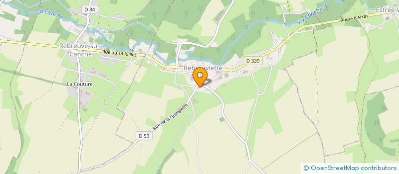 localisation de l'entreprise L'HIRONDELLE BLEUE  REBREUVIETTE