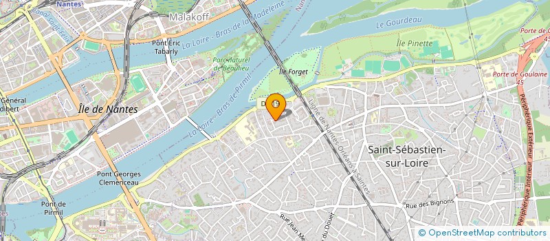 localisation de l'entreprise L'HIRONDELLE DE NANTES  SAINT-SEBASTIEN-SUR-LOIRE