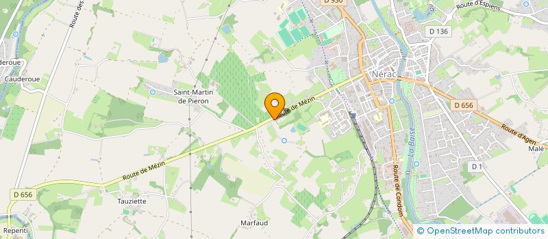 localisation de l'entreprise L'HIRONDELLE (VOIR N. 964)  NERAC