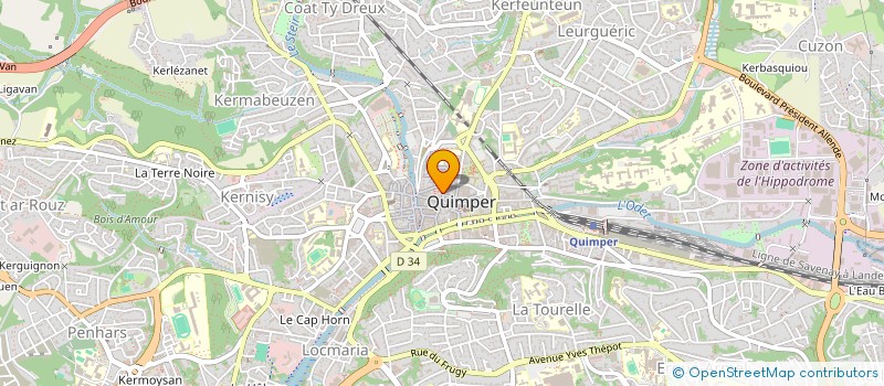 localisation de l'entreprise L'HISTOIRE D'UNE ROBE à QUIMPER