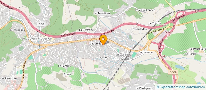 localisation de l'entreprise L'HIVERNAGE à LE CANNET-DES-MAURES