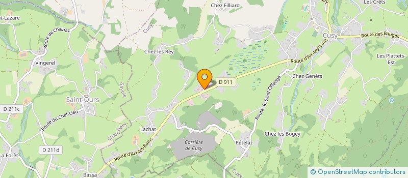 localisation de l'entreprise L'HIVERNAGE  CUSY