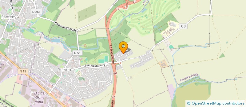 localisation de l'entreprise L'HOM SUR  SERVON