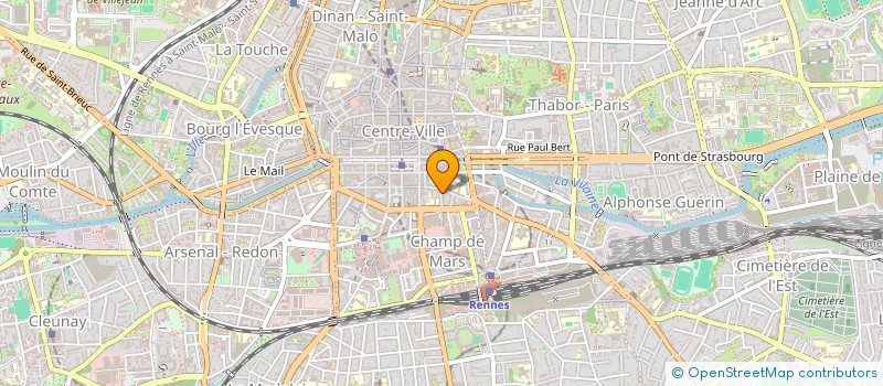 localisation de l'entreprise L'HOMME BLEU  RENNES