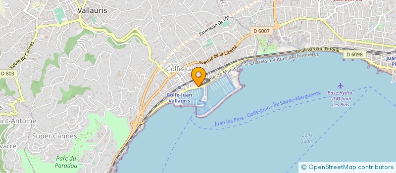 localisation de l'entreprise L'HOMME DE LA MER à VALLAURIS