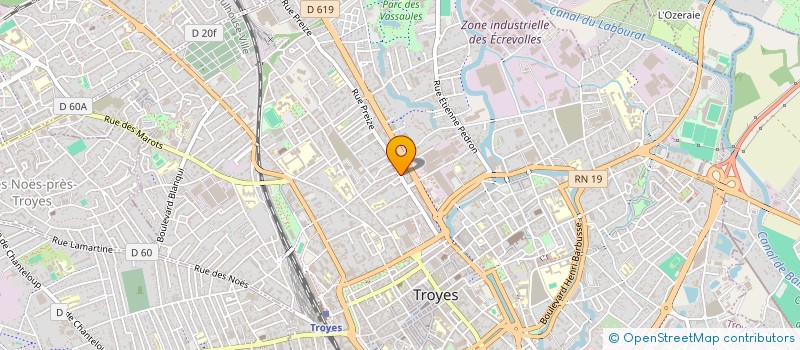 localisation de l'entreprise L'HOMME ET LA FEMME à TROYES