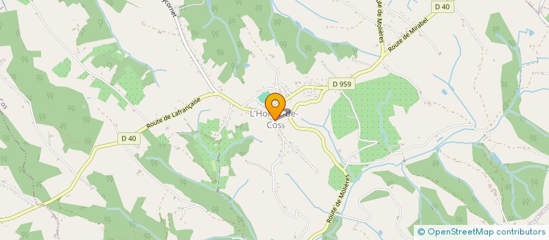 localisation de l'entreprise L'HONOROISE  L'HONOR-DE-COS