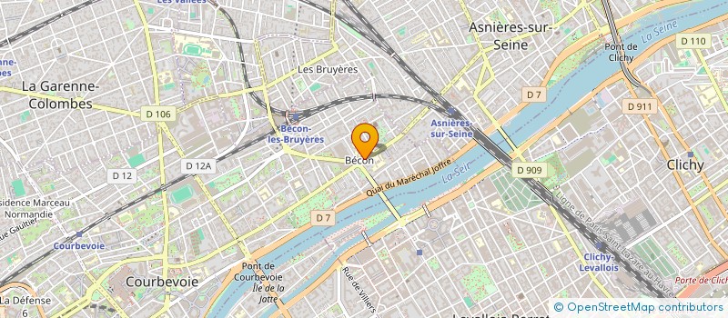 localisation de l'entreprise L'HOPC à COURBEVOIE