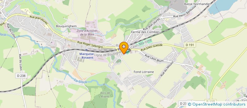 localisation de l'entreprise L'HORDONIERE  RINXENT