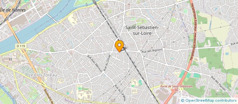 localisation de l'entreprise L'HORIZON à SAINT-SEBASTIEN-SUR-LOIRE