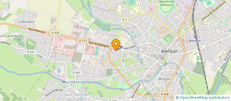 localisation de l'entreprise L'HORIZON à ALENCON