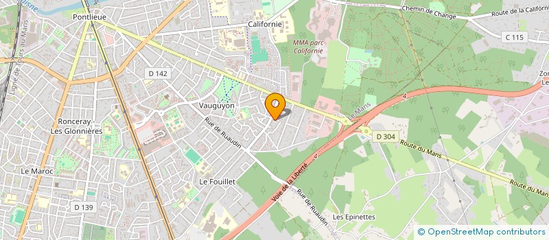 localisation de l'entreprise L'HORIZON  LE MANS