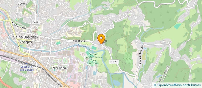 localisation de l'entreprise L'HORIZON  SAINT-DIE-DES-VOSGES