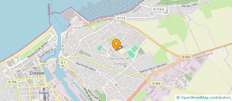 localisation de l'entreprise L'HORIZON BLEU à DIEPPE