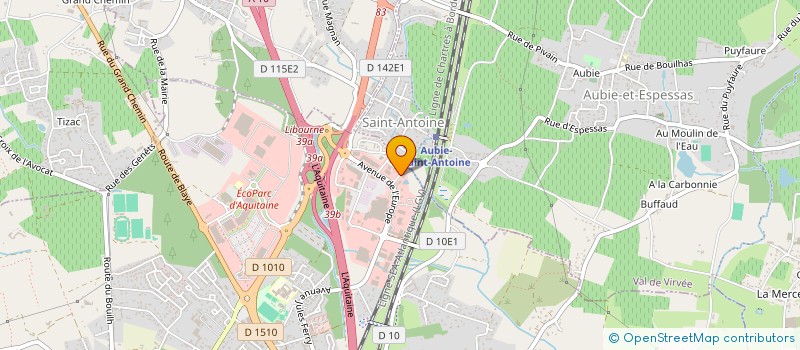 localisation de l'entreprise L'HORIZON - CHASSE - PECHE  SAINT-ANDRE-DE-CUBZAC