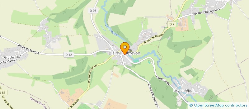 localisation de l'entreprise L'HORIZON DES COMPAGNONS DU BATIMENT  BLAINVILLE-CREVON