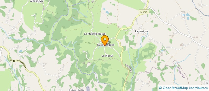 localisation de l'entreprise L'HORIZON MG  CAMPUAC