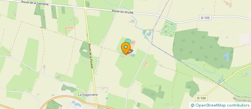 localisation de l'entreprise L'HORIZON SOUS NOS PIEDS  BECON-LES-GRANITS