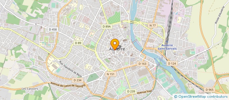 localisation de l'entreprise L'HORLOGE à AUXERRE