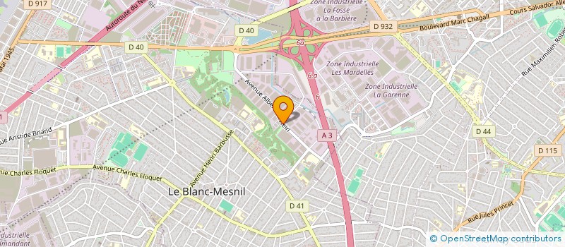 localisation de l'entreprise L'HORLOGE  LE BLANC-MESNIL