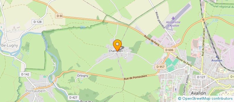 localisation de l'entreprise L'HORLOGE à AVALLON