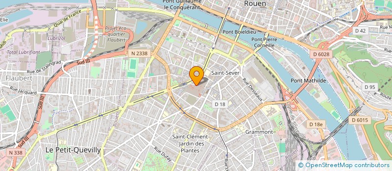 localisation de l'entreprise L'HORLOGE CAFE à ROUEN