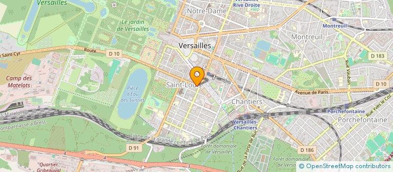 localisation de l'entreprise L'HORLOGER DE SAINT-LOUIS à VERSAILLES